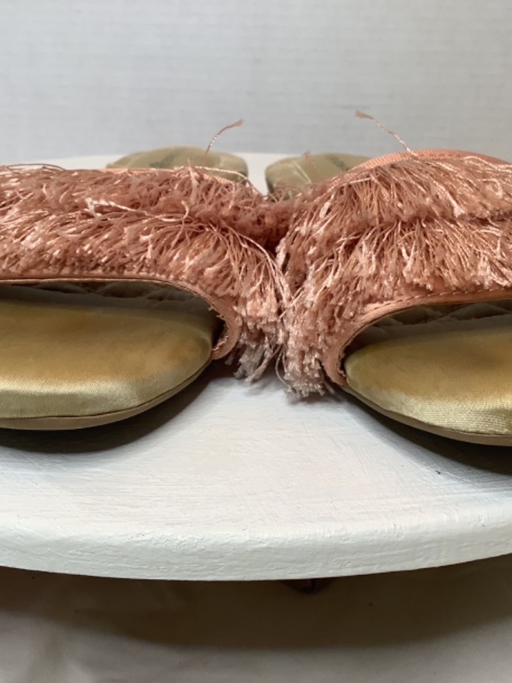 EUC Birdies The Sparrow Fringe Rose Sandals slide sz.5.5 - Picture 5 of 8
